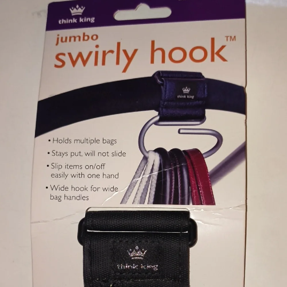 Jumbo Swirly Hook - Black